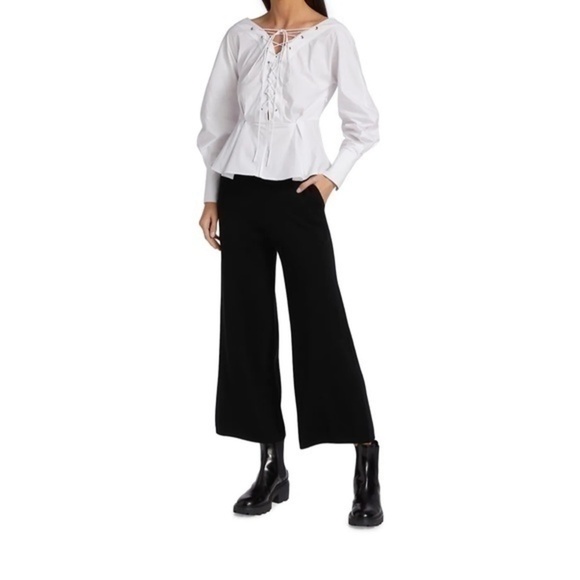 STAUD Monroe Lace-Up Top Size 10 - Picture 5 of 12